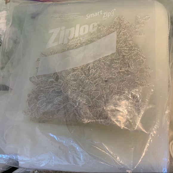 A Line Wedding Gown with Lace and Beads - Picture 8 of 9